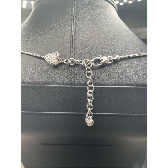 Brighton Everyday Silver Mini Heart Stopper Beads Necklace Silver Gold - Picture 3 of 9